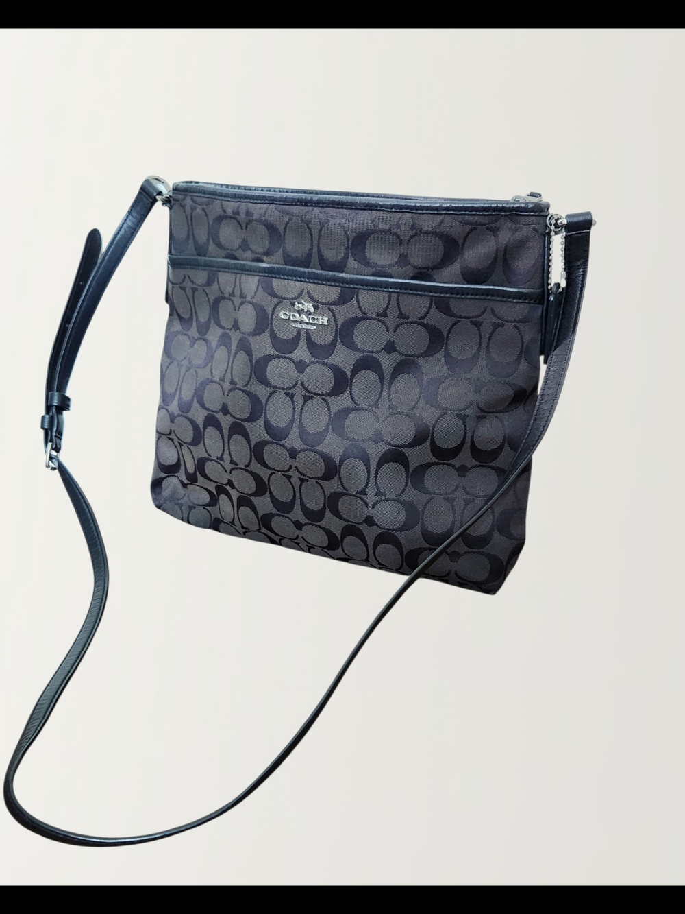 Coach Crossbody Bag Signature Logo Black